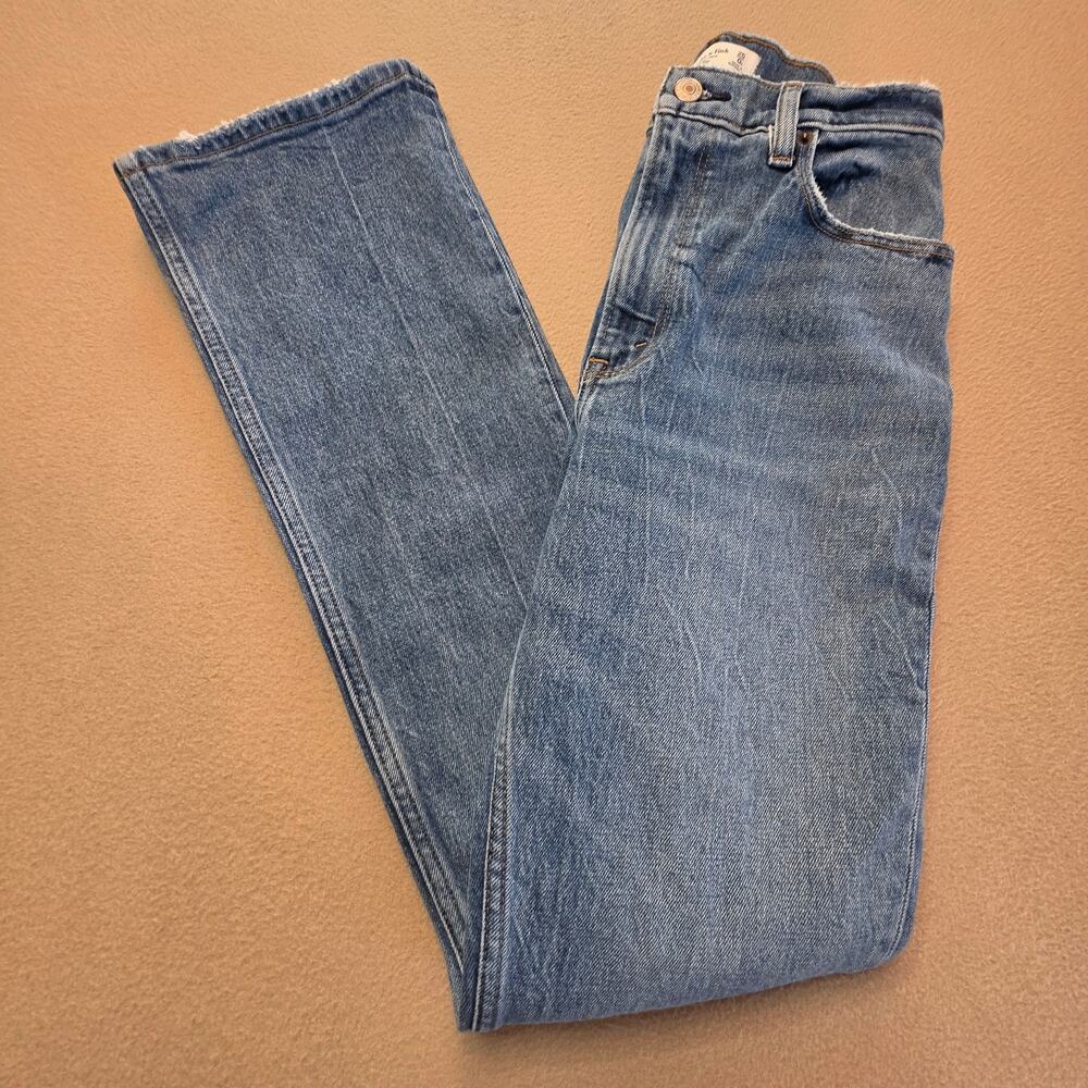 Abercrombie & Fitch 70s Vintage Flare Ultra High Rise Jeans Curve Love Sz 25/0